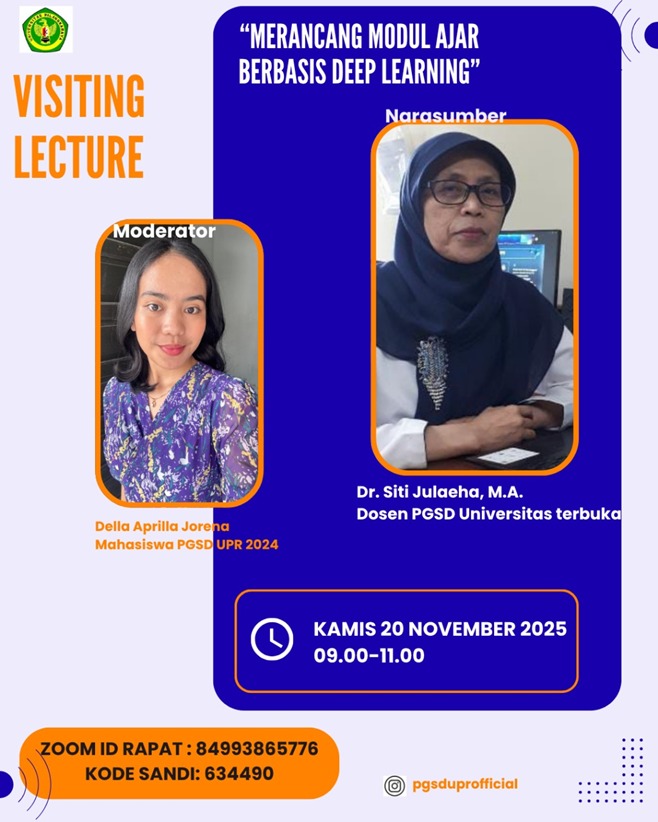Visiting Lecture PGSD Universitas Terbuka di PGSD Universitas Palangka Raya